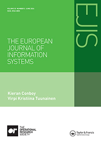 Cover image for European Journal of Information Systems, Volume 33, Issue 3