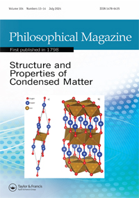 Cover image for Philosophical Magazine, Volume 104, Issue 13-14