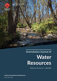 Cover image for Australasian Journal of Water Resources, Volume 28, Issue 1