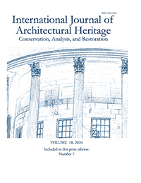 Cover image for International Journal of Architectural Heritage, Volume 18, Issue 7