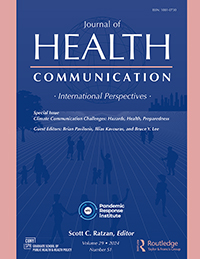 Cover image for Journal of Health Communication, Volume 29, Issue sup1