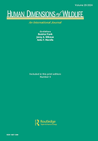 Cover image for Human Dimensions of Wildlife, Volume 29, Issue 4