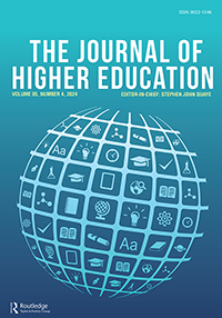 Cover image for The Journal of Higher Education, Volume 95, Issue 4