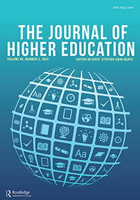 Cover image for The Journal of Higher Education, Volume 95, Issue 5