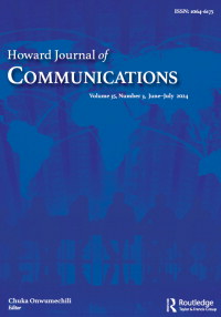 Cover image for Howard Journal of Communications, Volume 35, Issue 3