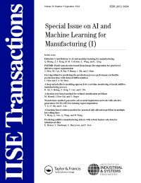 Cover image for A I I E Transactions, Volume 56, Issue 9