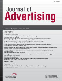 Cover image for Journal of Advertising, Volume 53, Issue 3