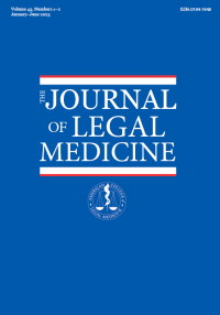 Cover image for Journal of Legal Medicine, Volume 43, Issue 1-2