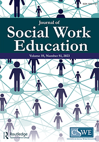 Cover image for Journal of Education for Social Work, Volume 59, Issue sup1