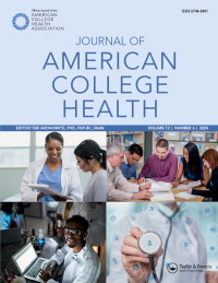 Cover image for Journal of American College Health Association, Volume 72, Issue 6
