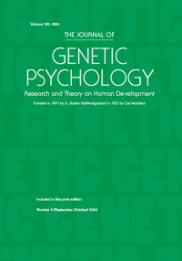 Cover image for The Pedagogical Seminary and Journal of Genetic Psychology, Volume 185, Issue 5