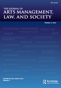 Cover image for The Journal of Arts Management, Law, and Society, Volume 54, Issue 3