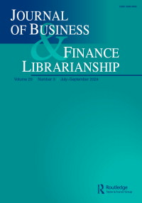 Cover image for Journal of Business & Finance Librarianship, Volume 29, Issue 3