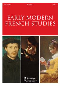 Cover image for Early Modern French Studies, Volume 46, Issue 1