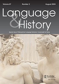 Cover image for Language & History, Volume 67, Issue 2