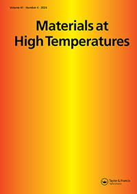 Cover image for Materials at High Temperatures, Volume 41, Issue 4