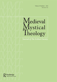 Cover image for Medieval Mystical Theology, Volume 33, Issue 1