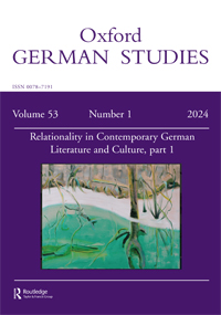 Cover image for Oxford German Studies, Volume 53, Issue 1