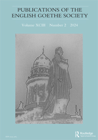 Cover image for Publications of the English Goethe Society, Volume 93, Issue 2