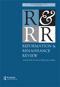 Cover image for Reformation & Renaissance Review, Volume 26, Issue 2