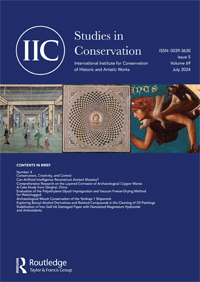 Cover image for Studies in Conservation, Volume 69, Issue 5