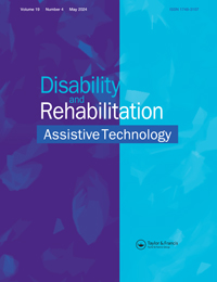 Cover image for Disability and Rehabilitation: Assistive Technology, Volume 19, Issue 4