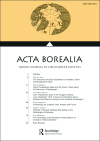 Cover image for Acta Borealia, Volume 40, Issue 2