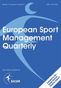 Cover image for European Sport Management Quarterly, Volume 17, Issue 2, 2017