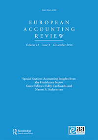 Cover image for European Accounting Review, Volume 25, Issue 4, 2016