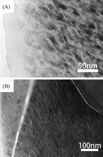 Figure 4. TEM micrographs of the as-received r001b21 specimen.