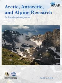 Cover image for Arctic, Antarctic, and Alpine Research, Volume 19, Issue 4, 1987