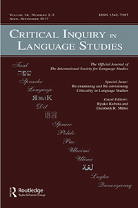 Cover image for Critical Inquiry in Language Studies, Volume 14, Issue 2-3, 2017
