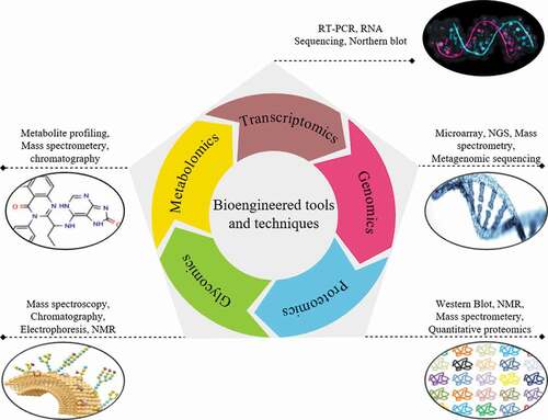 Figure 2. Available bioengineered tools and techniques for the production of pharmaceuticals.