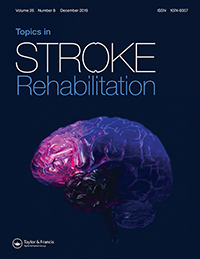 Cover image for Topics in Stroke Rehabilitation, Volume 26, Issue 8, 2019