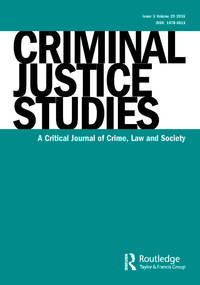 Cover image for Criminal Justice Studies, Volume 29, Issue 3, 2016