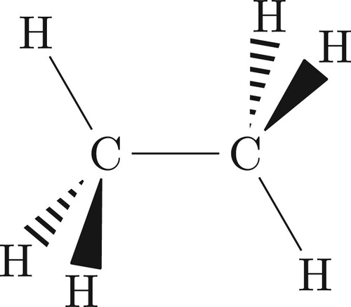 Figure 9. The structure of the C2H6 molecule.