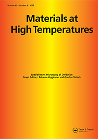 Cover image for Materials at High Temperatures, Volume 40, Issue 4, 2023