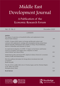 Cover image for Middle East Development Journal, Volume 15, Issue 2, 2023