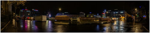 Figure 5. TMS at night (view from Yliopistonkatu). Source: Photograph taken by author.