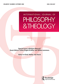 Cover image for International Journal of Philosophy and Theology, Volume 81, Issue 4, 2020