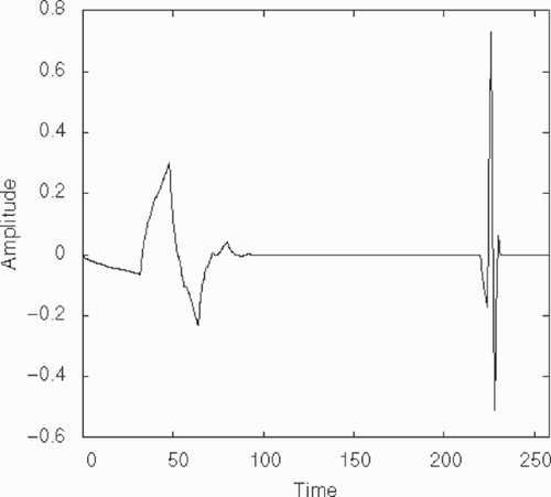 Figure 1. Two Daubechies wavelets, located at different times and with different frequencies.