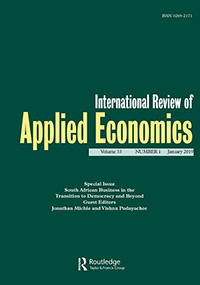 Cover image for International Review of Applied Economics, Volume 33, Issue 1, 2019