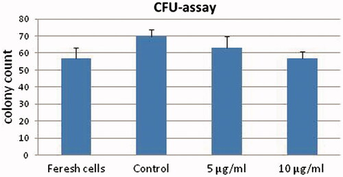 Figure 7. Colony-forming cell assays of HSCs before and after treatment with PMPs (n = 6, P < 0.05).