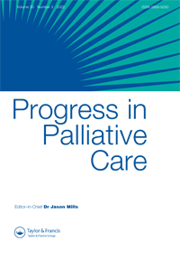 Cover image for Progress in Palliative Care, Volume 30, Issue 3, 2022