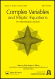 Cover image for Complex Variables and Elliptic Equations, Volume 54, Issue 7, 2009