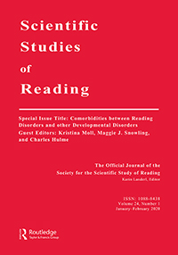 Cover image for Scientific Studies of Reading, Volume 24, Issue 1, 2020