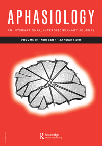 Cover image for Aphasiology, Volume 30, Issue 1, 2016