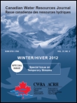Cover image for Canadian Water Resources Journal / Revue canadienne des ressources hydriques, Volume 33, Issue 1, 2008