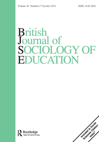 Cover image for British Journal of Sociology of Education, Volume 42, Issue 7, 2021