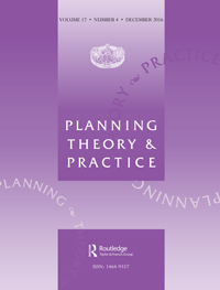 Cover image for Planning Theory & Practice, Volume 17, Issue 4, 2016